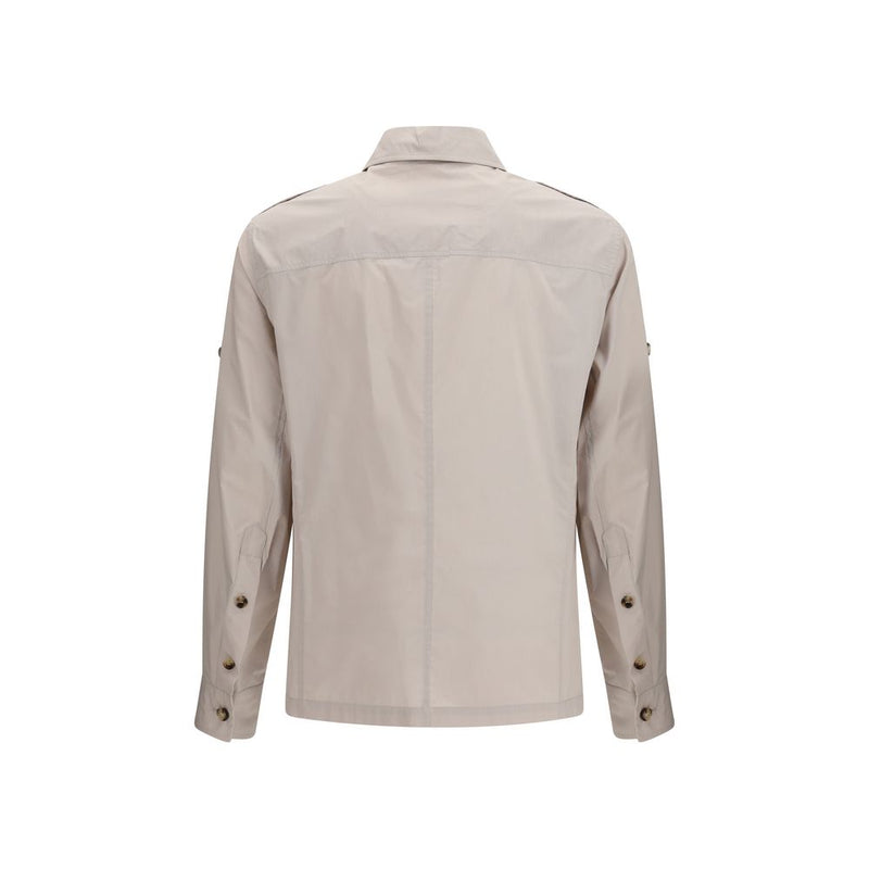 Brunello Cucinelli Beige Cotton Waterproof Jacket for Men