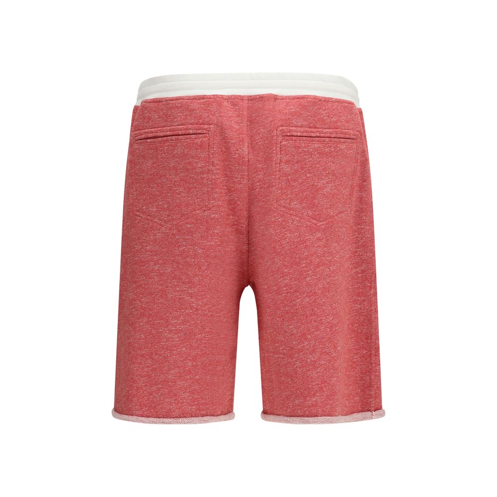 Brunello Cucinelli Multicolor Cotton Bermuda Shorts for Men