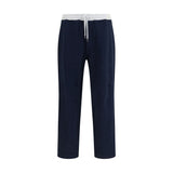 Brunello Cucinelli Blue Cotton Joggers - Stylish Workout Pants