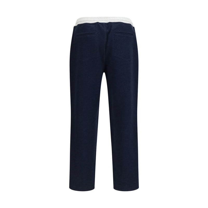 Brunello Cucinelli Blue Cotton Joggers - Stylish Comfort for Men