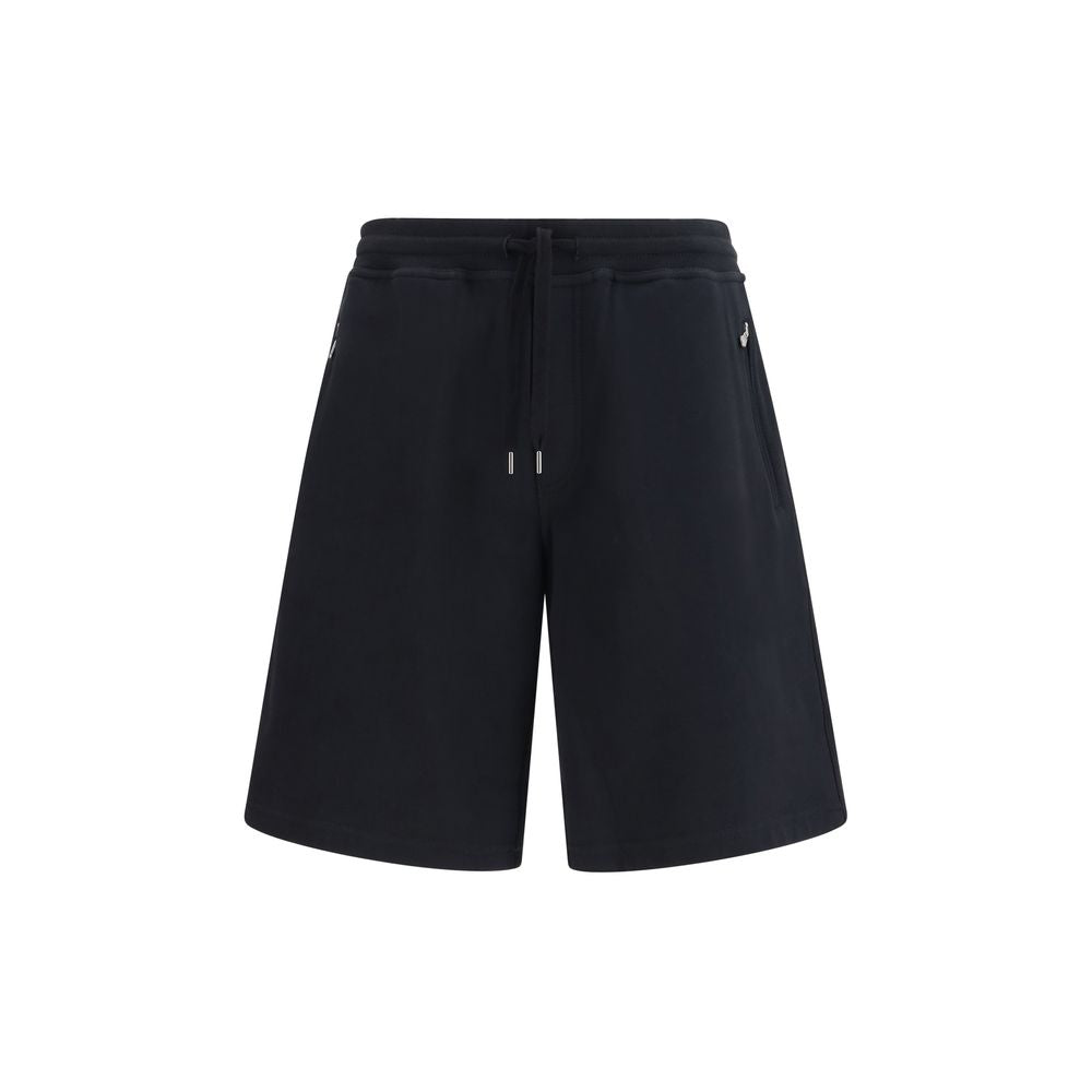 Brunello Cucinelli Bermuda Shorts en Coton Noir pour Homme