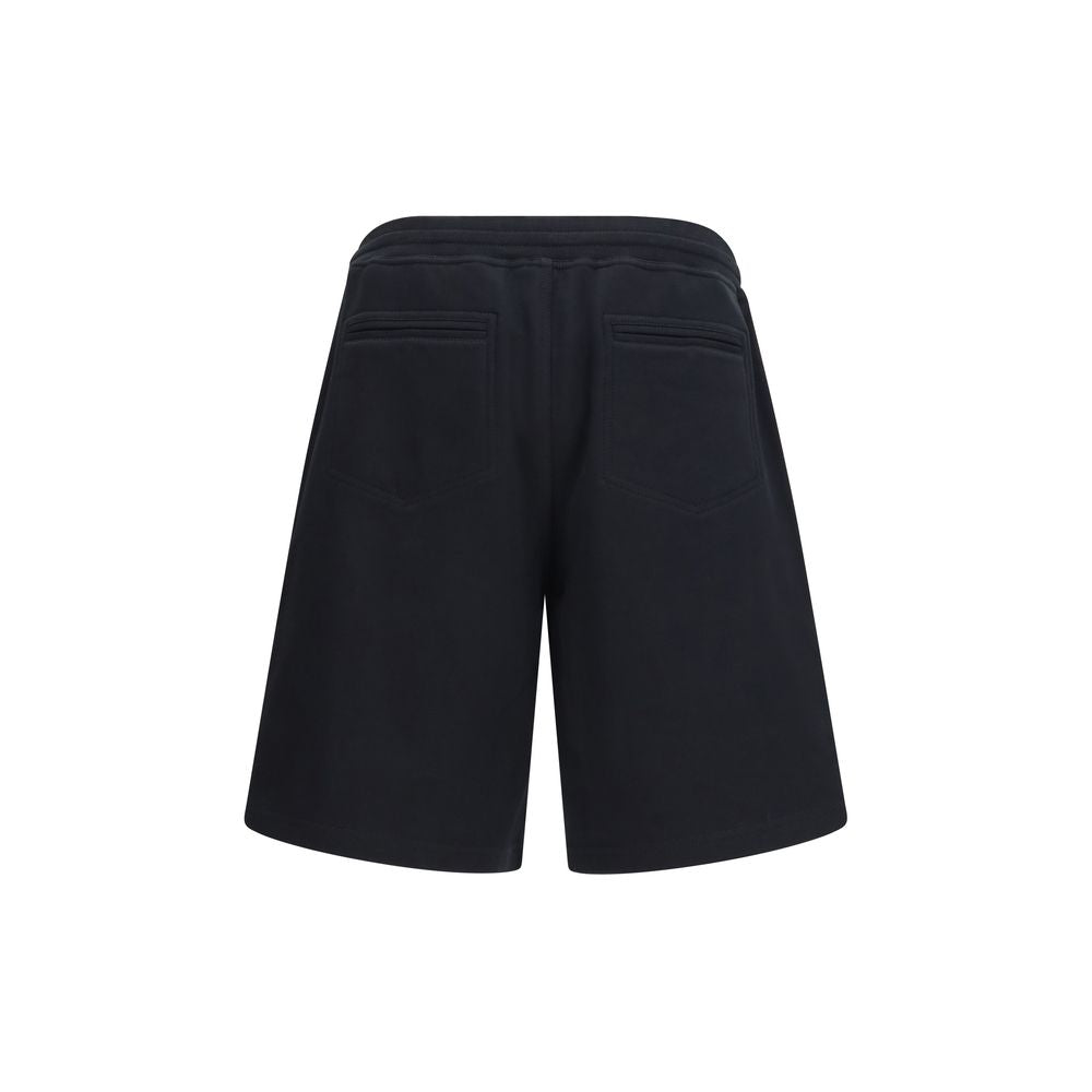 Brunello Cucinelli Bermuda Shorts en Coton Noir pour Homme