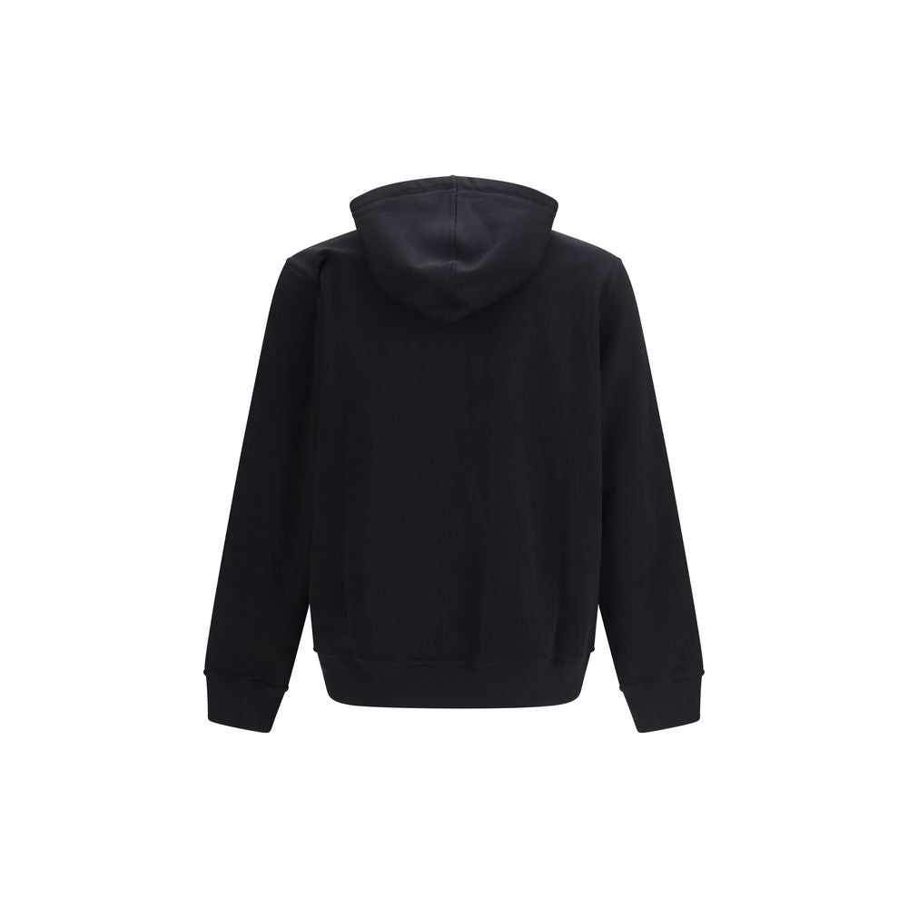 Brunello Cucinelli Black Cotton Zip-Up Hoodie