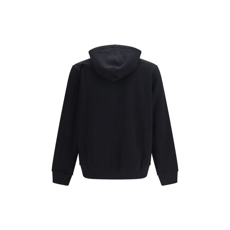 Brunello Cucinelli Black Cotton Zip-Up Hoodie