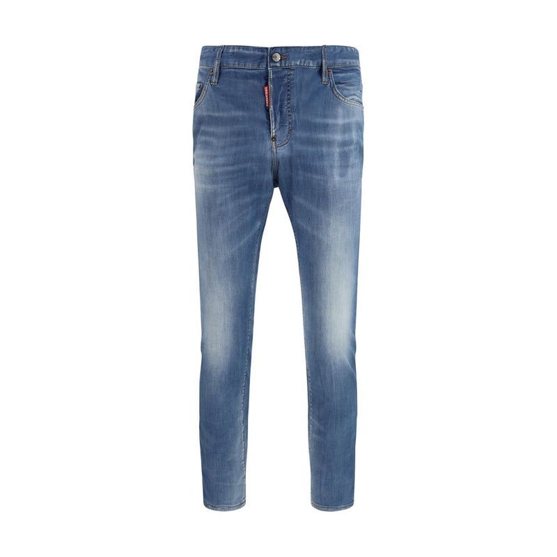 Dsquared² Blue Cotton Slim Fit Jeans for Men