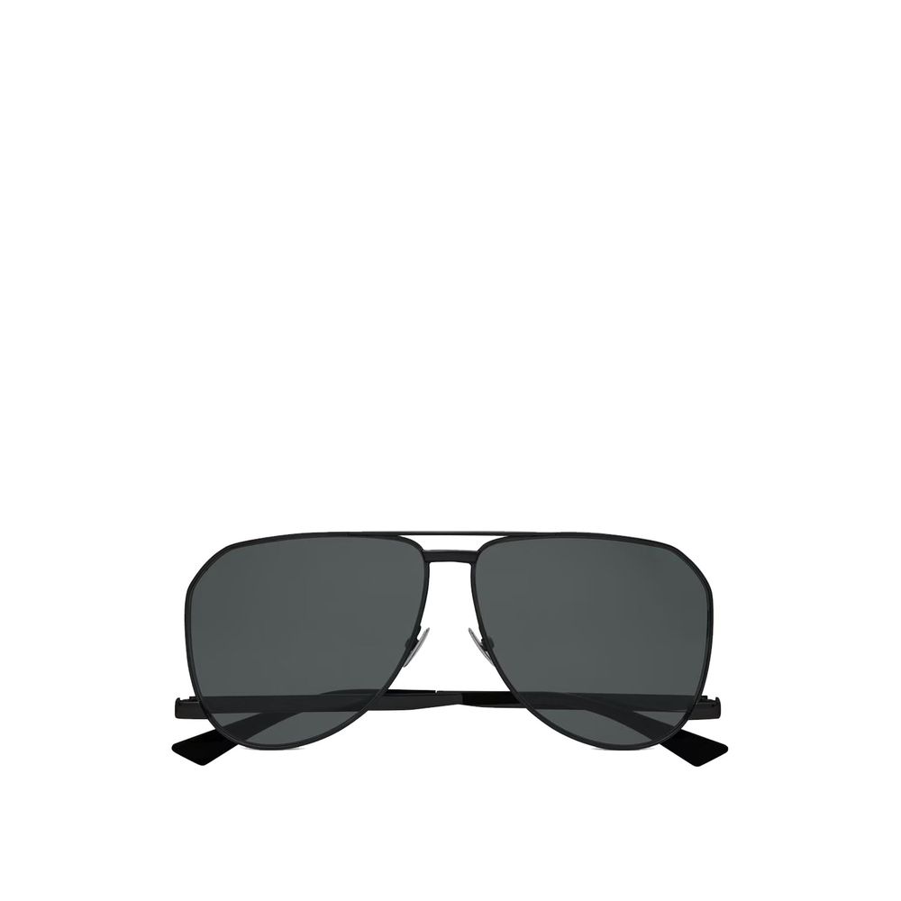 Saint Laurent Zwarte Metalen Zonnebril