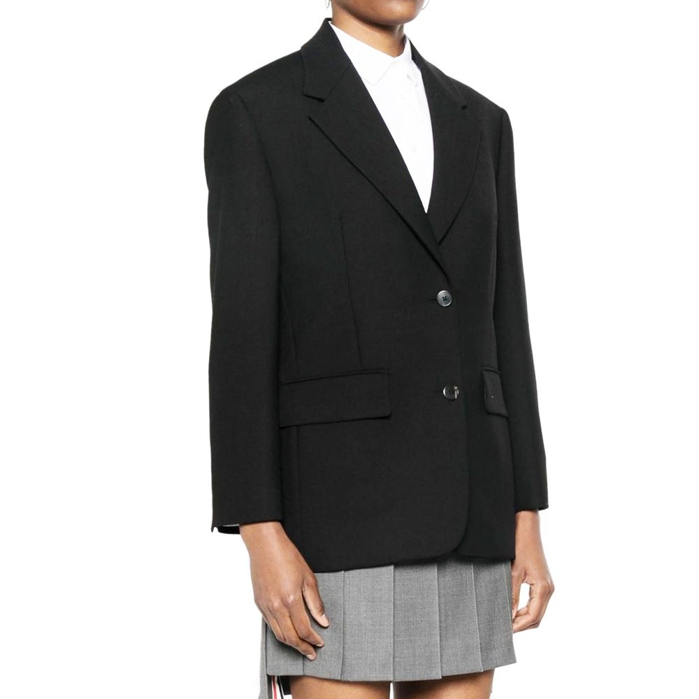 Prada Black Virgin Wool Blazer for Women