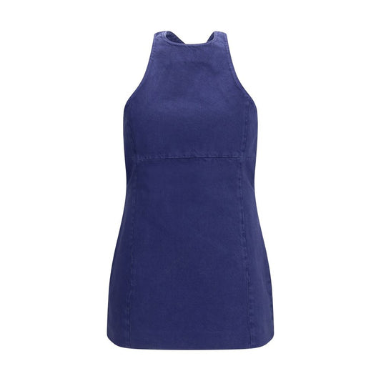 Miu Miu Blue Cotton Casual Dress - Stylish and Contemporary