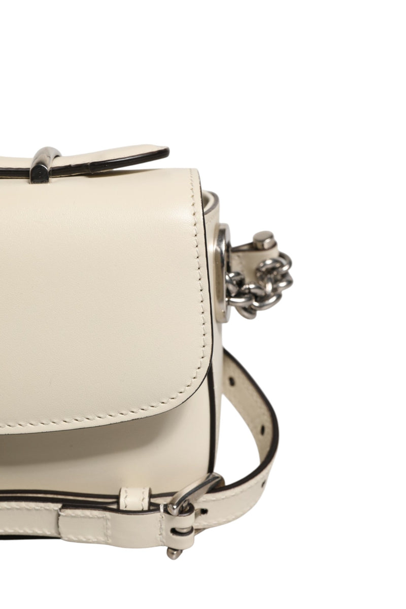 Gucci Petite GG Flap Shoulder Bag - Off White