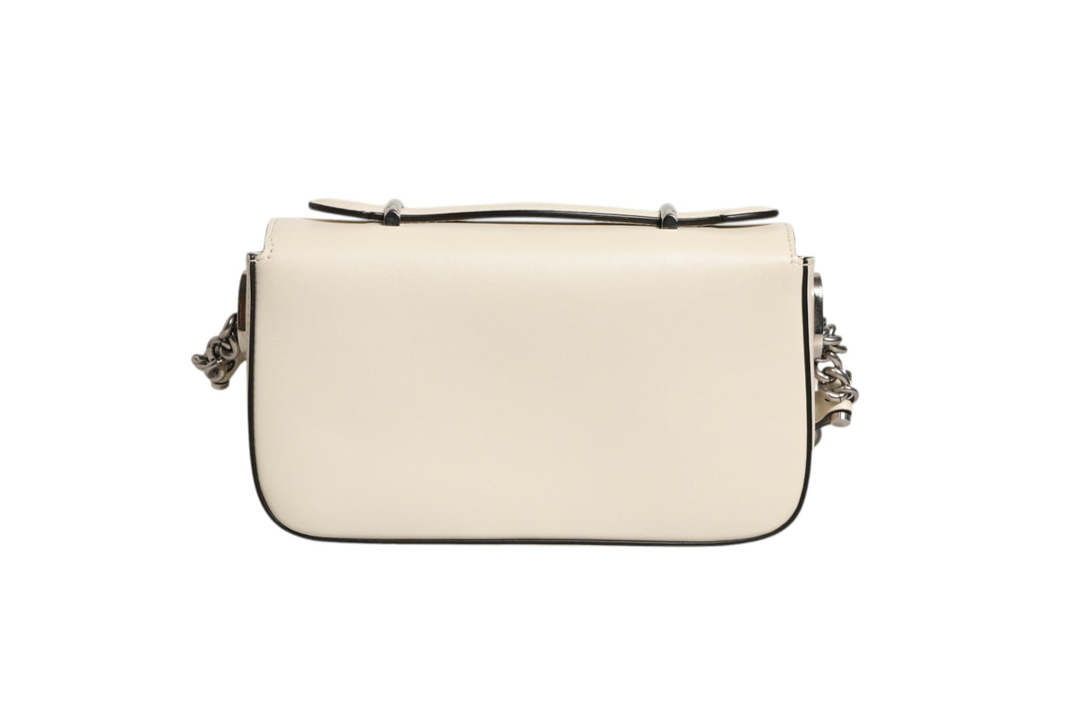 Gucci Petite GG Flap Shoulder Bag - Off White