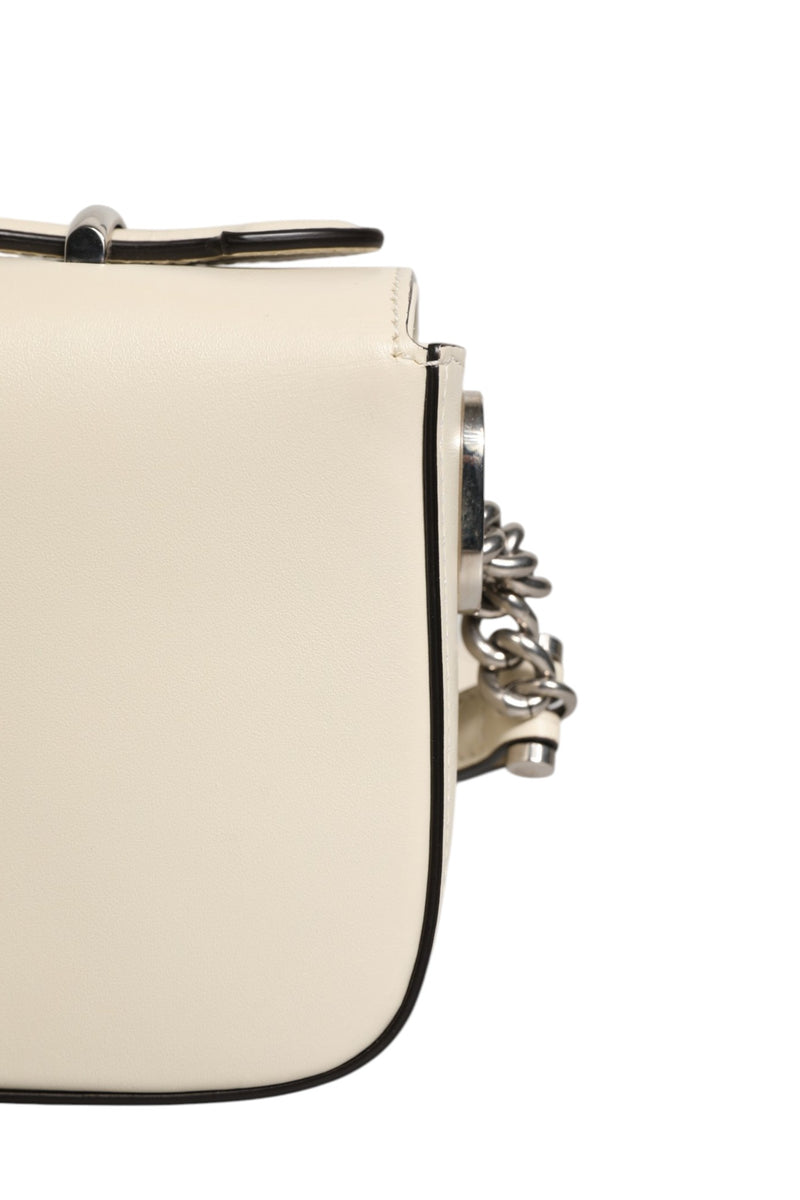 Gucci Petite GG Flap Shoulder Bag - Off White