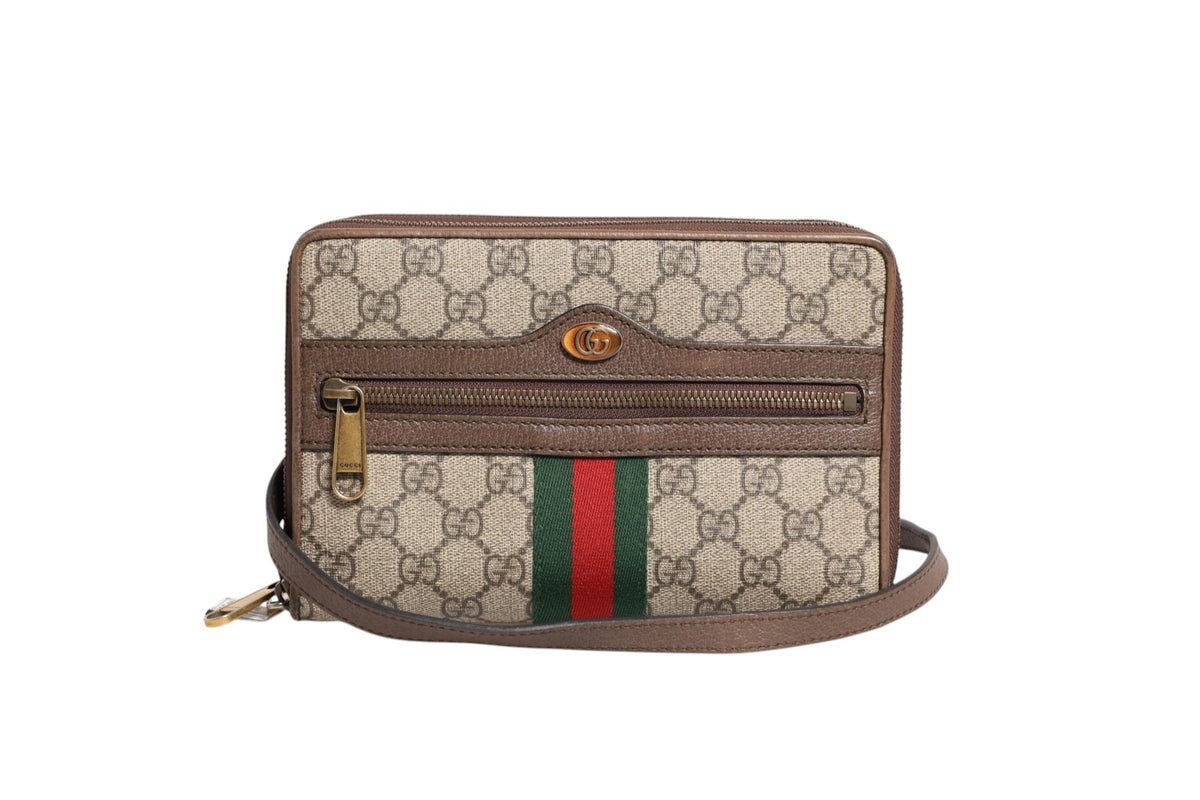 Gucci GG Supreme Ophidia Brown Crossbody Bag