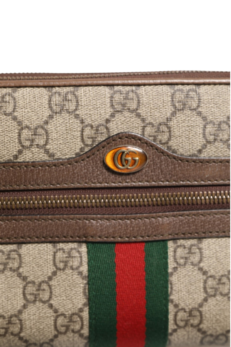 Gucci GG Supreme Ophidia Crossbody Bag - Brown