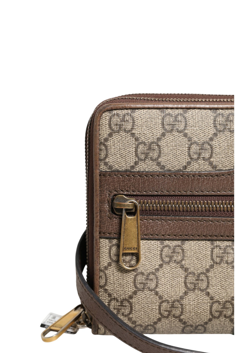 Gucci GG Supreme Ophidia Crossbody Bag - Brown
