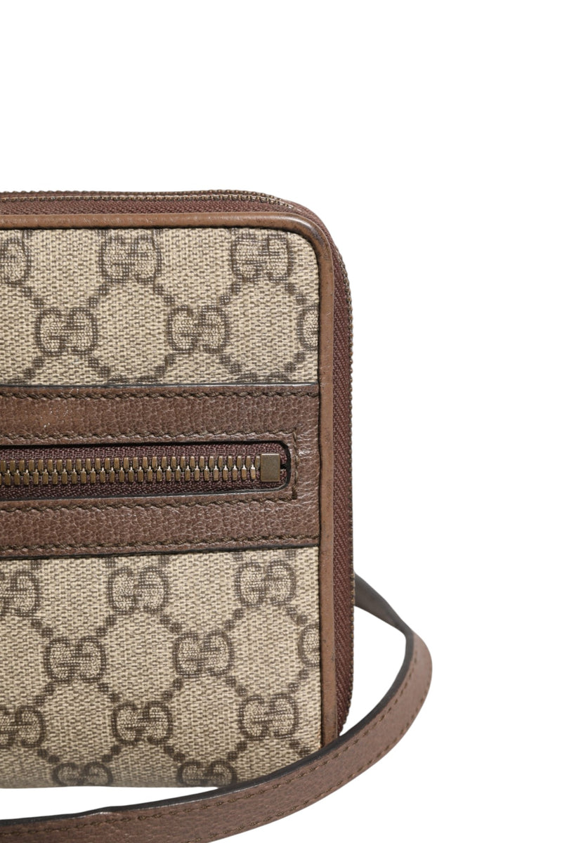 Gucci GG Supreme Ophidia Crossbody Bag - Brown