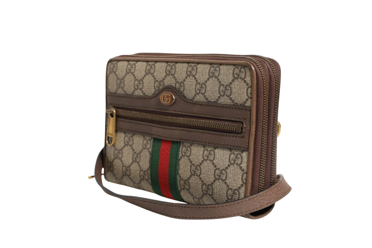 Gucci GG Supreme Ophidia Brown Crossbody Bag