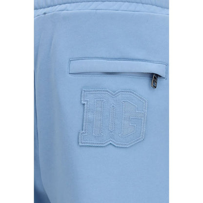 Dolce & Gabbana Blue Cotton Casual Pants