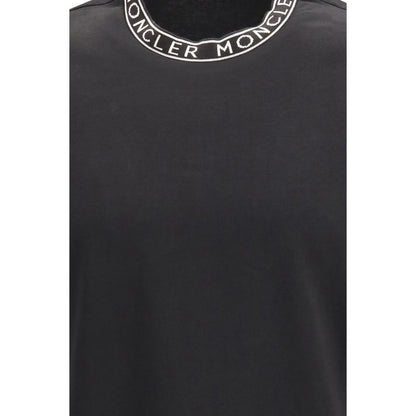 Moncler Black Cotton T-Shirt