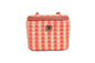 Chanel Raffia Jute Striped Mini Vanity Case