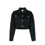 Alexander McQueen Black Cotton Denim Jacket for Women