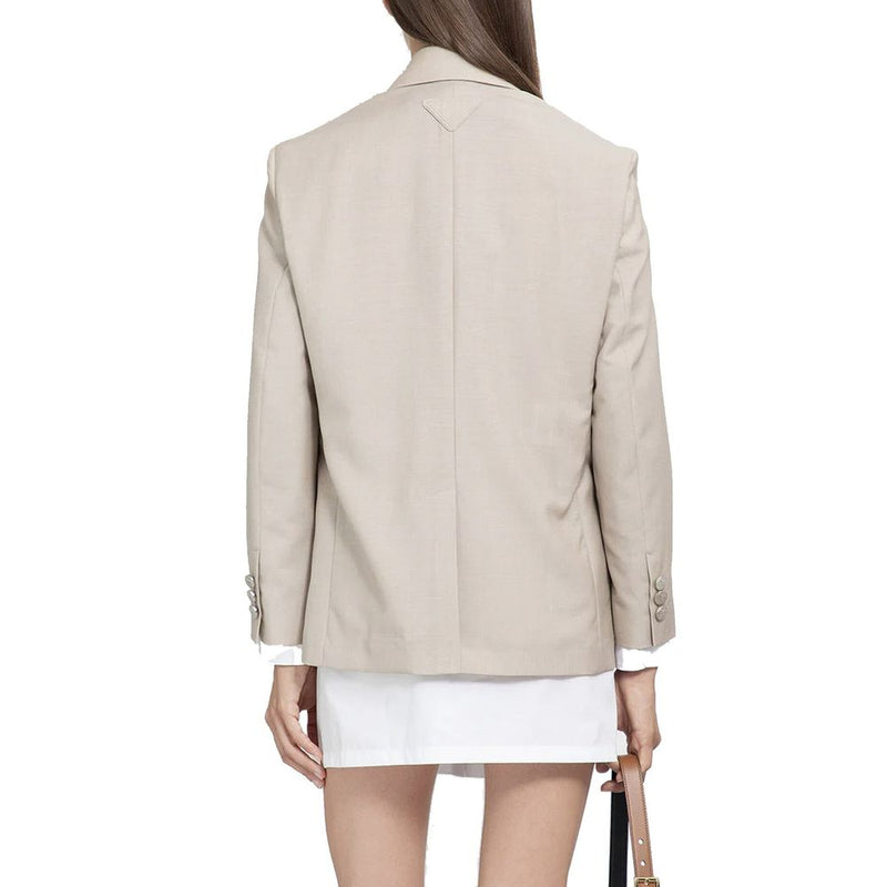 Prada Beige Mohair Blazer for Women