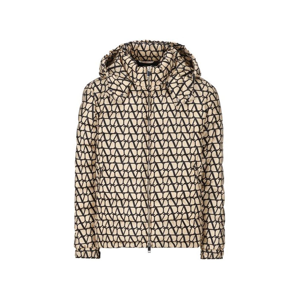 Valentino Garavani Beige Polyamide Coat for Men