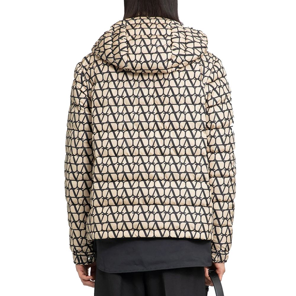 Valentino Garavani Beige Polyamide Coat for Men