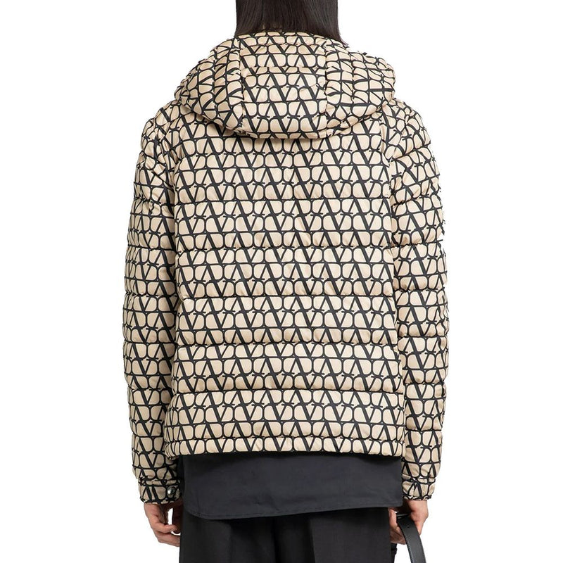 Valentino Garavani Beige Polyamide Coat for Men