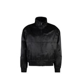 Blouson bombardier en soie noire Saint Laurent