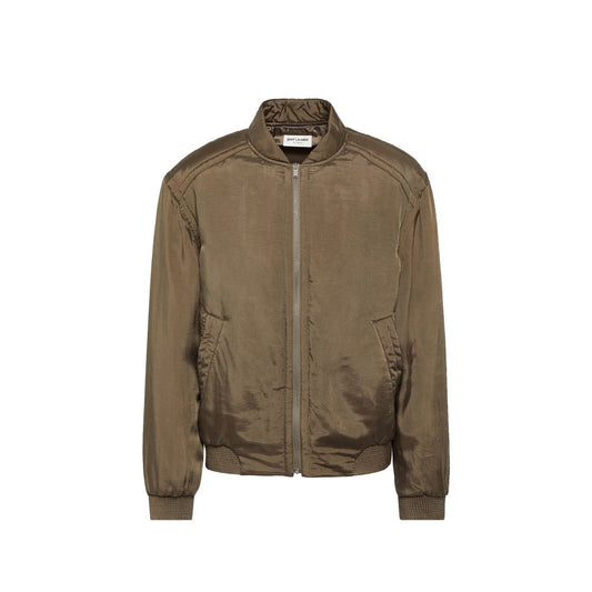 Saint Laurent Groene Koperen Bomber