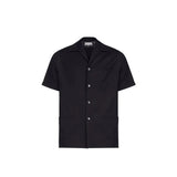 Maison Margiela Black Wool Shortsleeve Shirt for Men