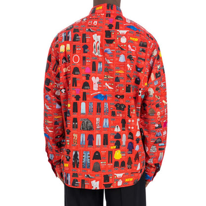 Balenciaga Overhemd van katoen met meerkleurig patroon