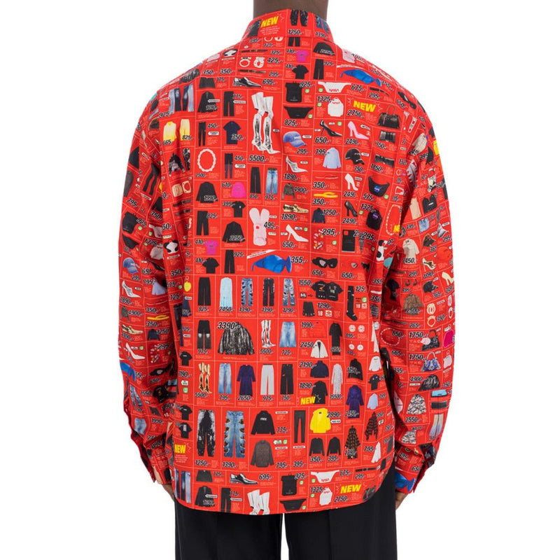 Chemise Balenciaga en coton à motifs multicolores
