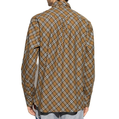Burberry Bruin Katoenen Patroon Shirt