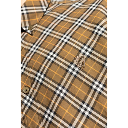 Burberry Bruin Katoenen Patroon Shirt