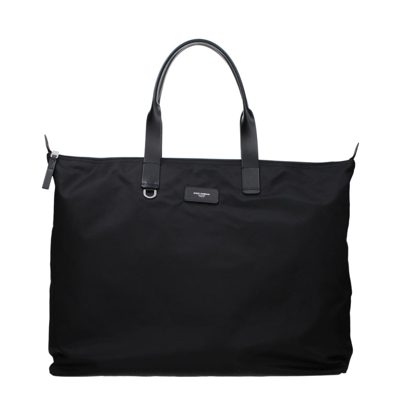 Dolce & Gabbana Zwarte Nylon Schoudertas