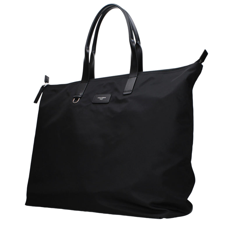 Dolce & Gabbana Zwarte Nylon Schoudertas