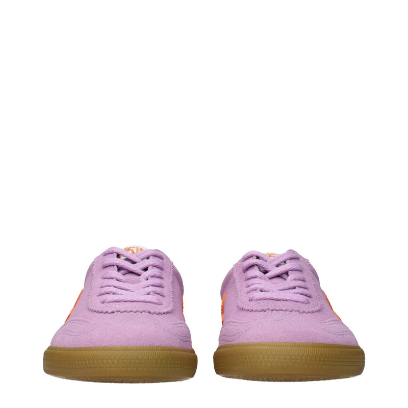 Veja Pink Leather Low Top Sneakers for Women