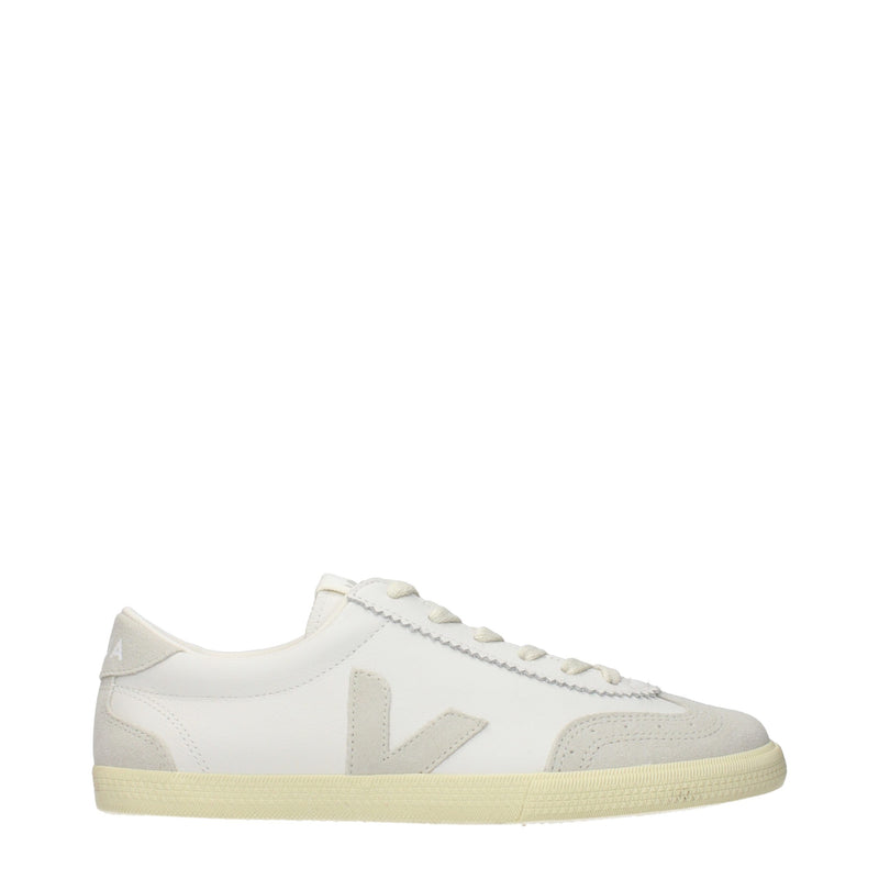 Veja White Leather Low Top Sneakers for Women