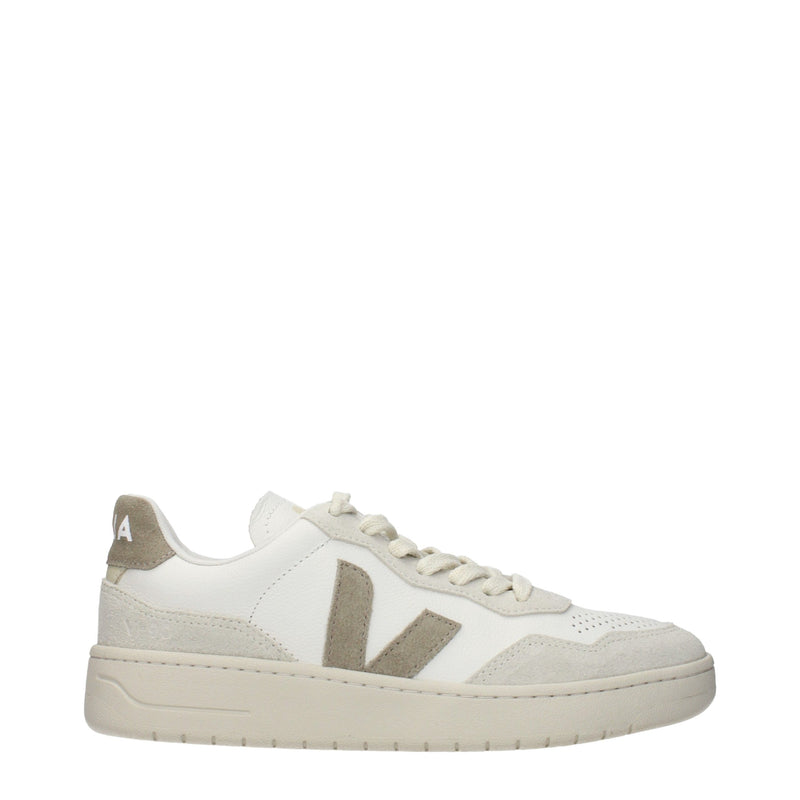 Veja White Leather Low Top Sneakers for Women