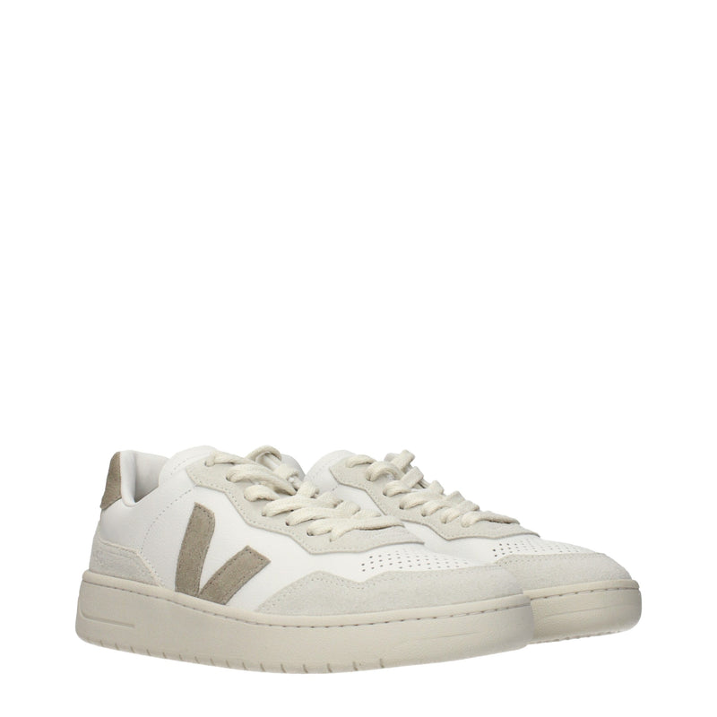 Veja White Leather Low Top Sneakers for Women