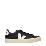 Veja Black Leather Low Top Sneakers for Women