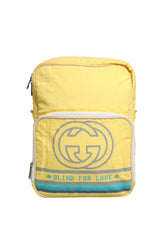 Sac à dos en nylon jaune Gucci Blind For Love