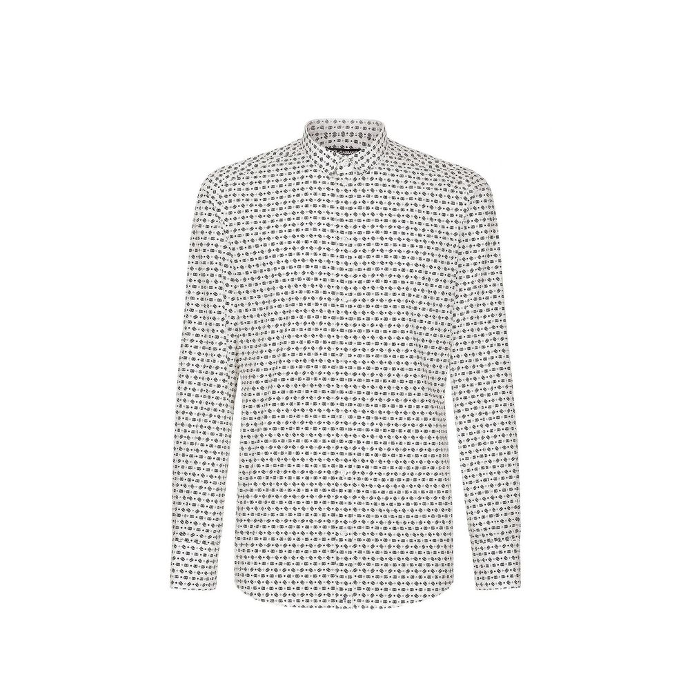 Chemise à motifs Dolce & Gabbana en coton blanc