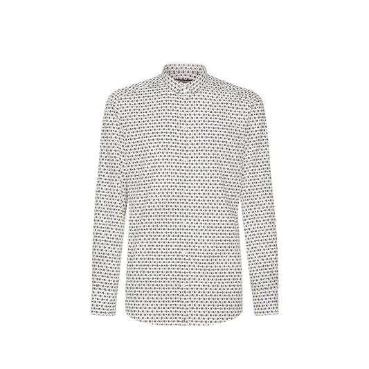 Dolce & Gabbana Wit Katoenen overhemd met patroon
