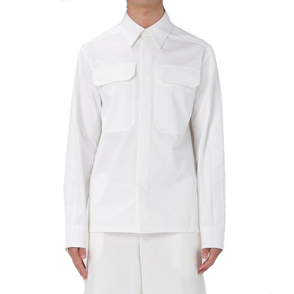 Chemise en Coton Blanc Jil Sander