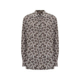 Chemise à motif bicolore en coton Tom Ford