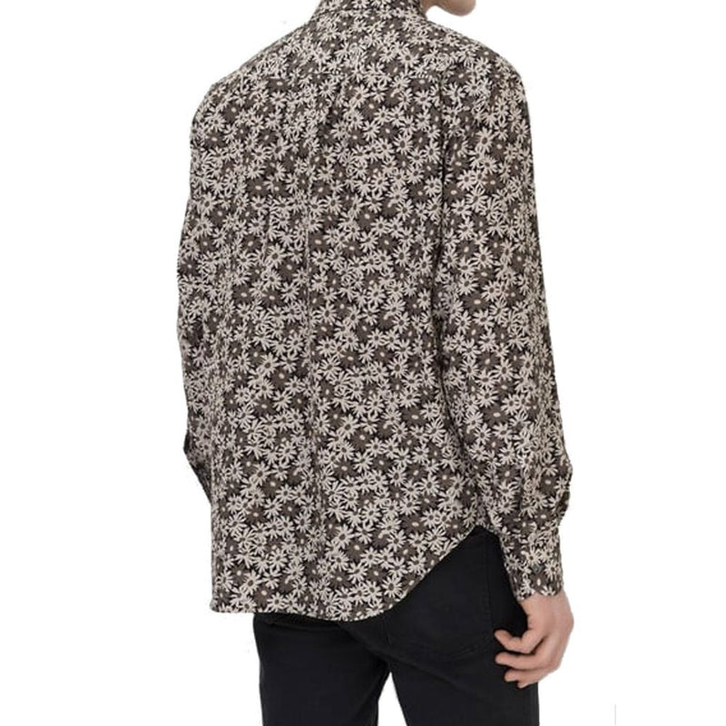 Tom Ford Bicolor Cotton Pattern Shirt