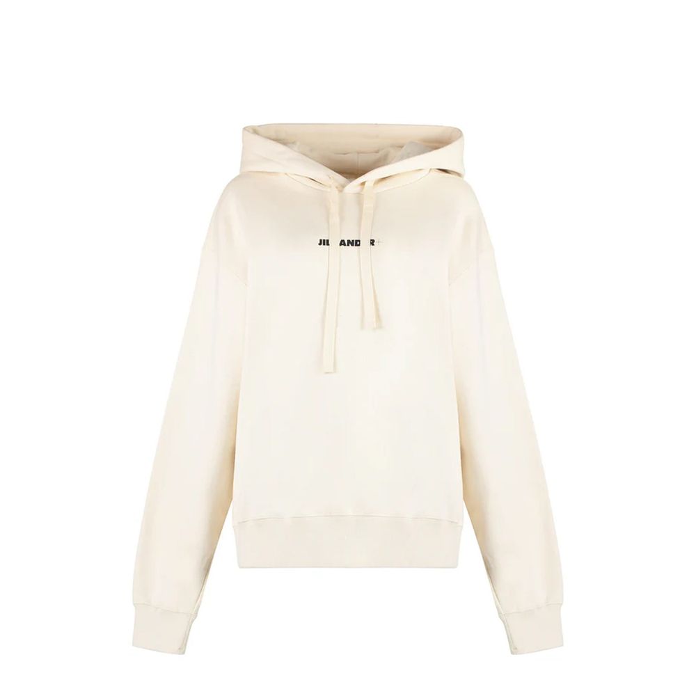 Jil Sander White Cotton Sweatshirt for Women