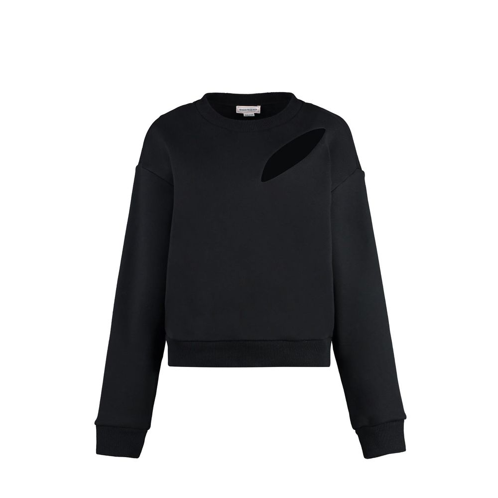 Alexander McQueen Black Cotton Sweatshirt for Women